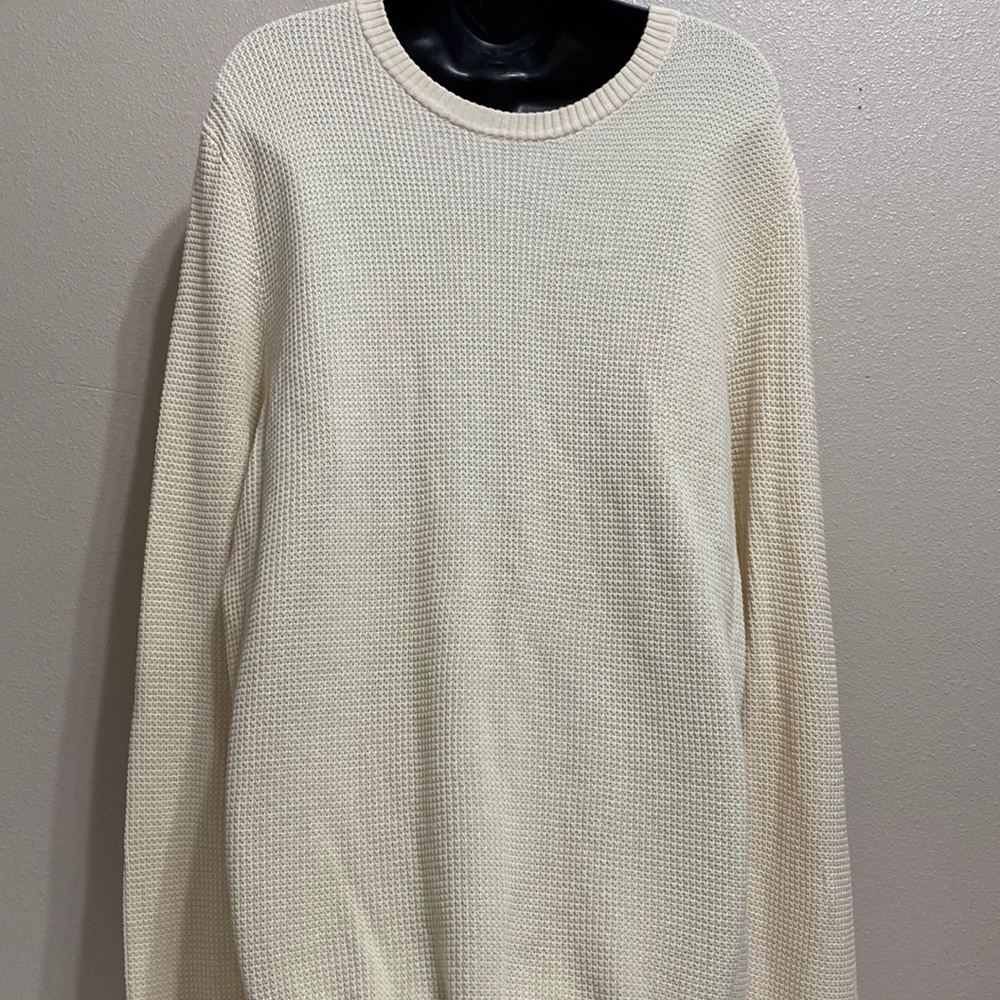 Zara men’s cream color lightweight sweater